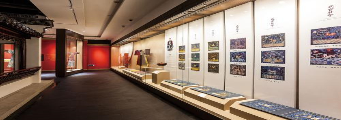 los objetos de seda en el Museo de Seda de Suzhou